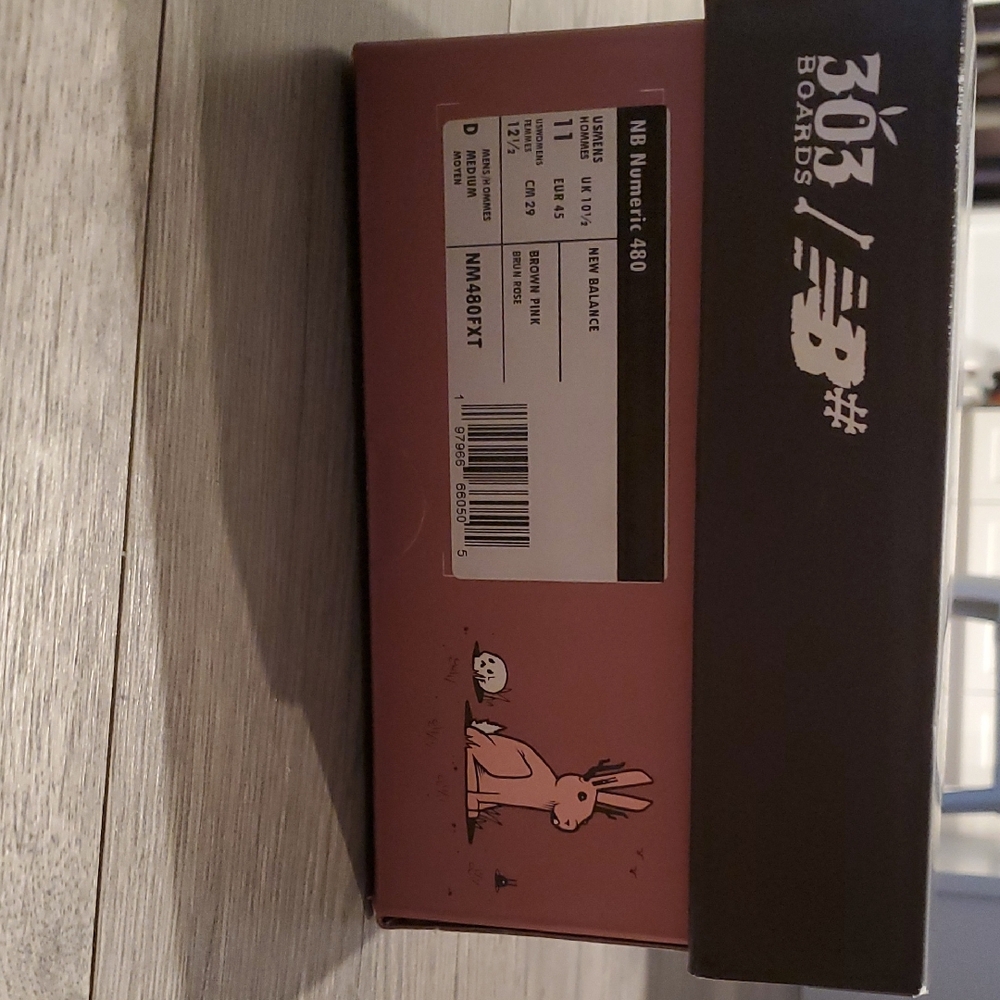 New Balance Numeric 480 × Jeremy Fish x 303 Skate Shoes Size 11 - Picture 2 of 7